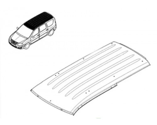 Панель крыши LADA Largus 731120101R